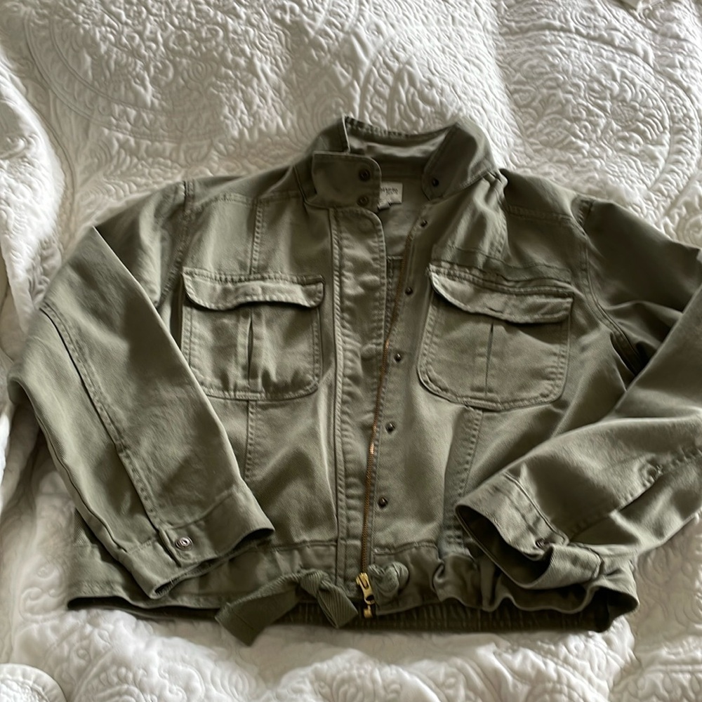 Kensie jacket cotton size L zipper front